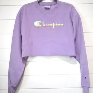Champion Cropped Sweatshirt Pullover